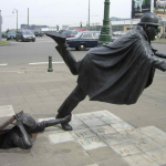 27-De Vaartkapoen (Policeman Being Tripped), Brussels, Belgium