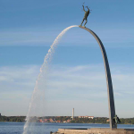 8-God father on the arch of heaven, Stockholm, Sweden